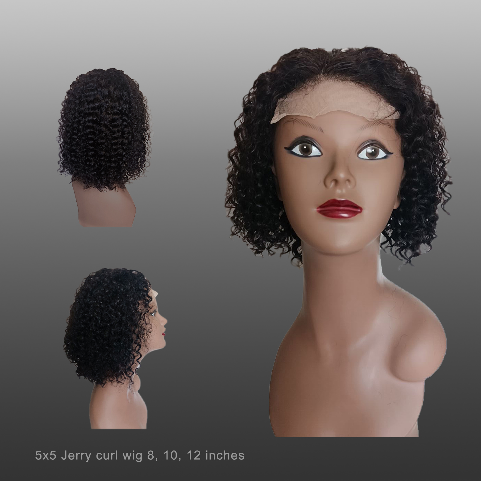 5x5 Jerry glueless wig