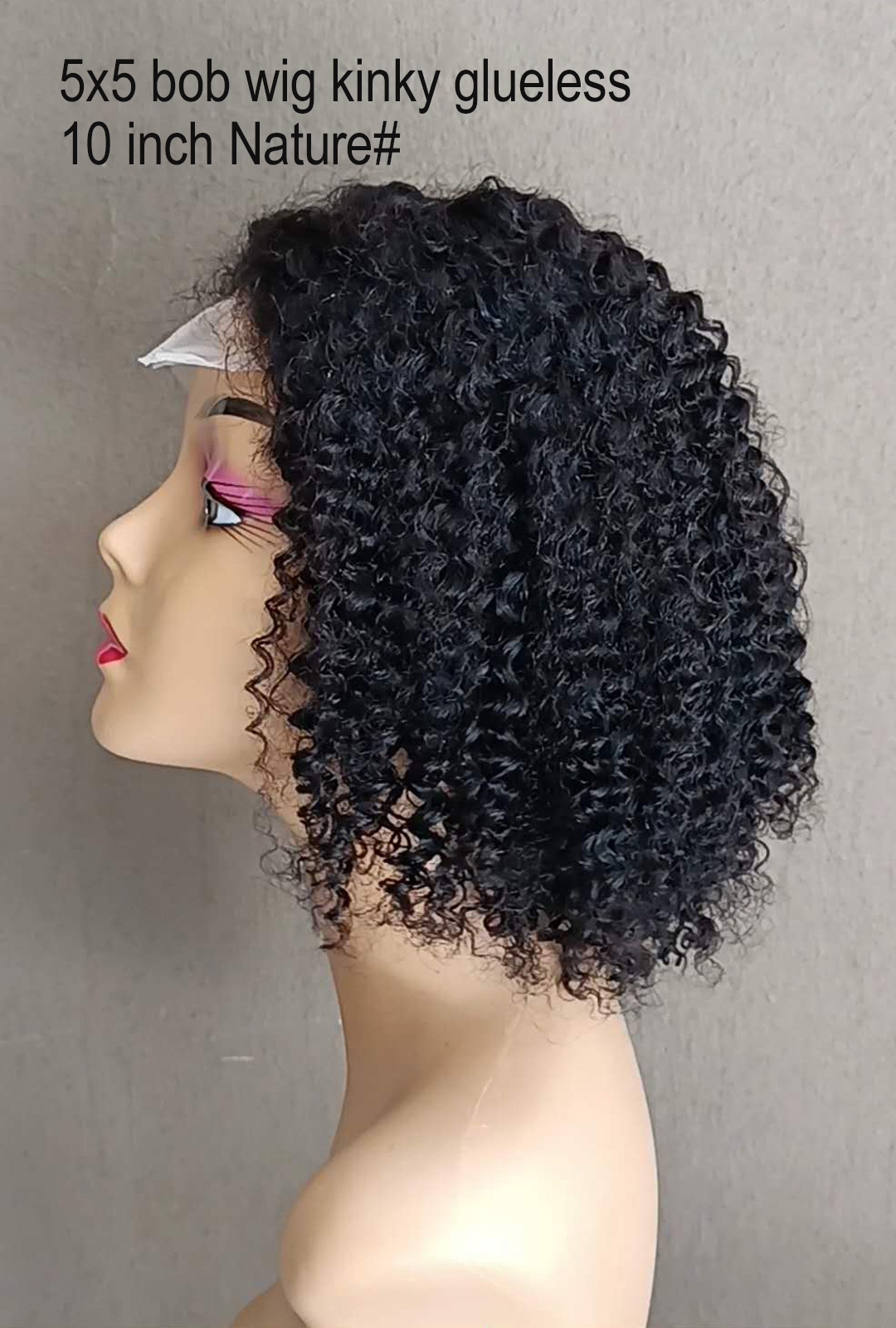 5x5 lace kinky wig
